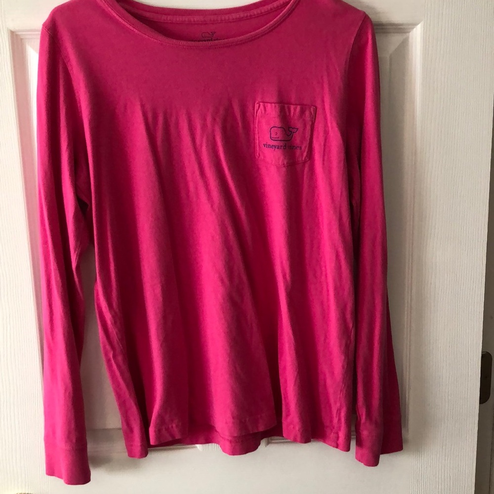 Pink vineyard vines long sleeve